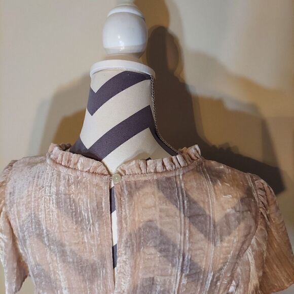 Sheer Crush Flutter Sleeve Blouse - Picture 4 of 7